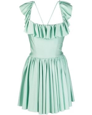 Amen Kleid Mit Falten - Grün