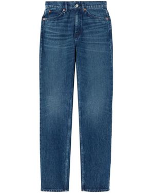 RE/DONE 70's High-Waist Straight-Leg Jeans - Blue