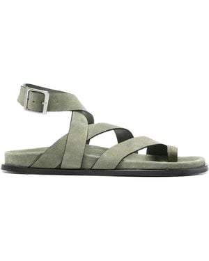 Alohas Multi-Strap Buckled Sandals - Green
