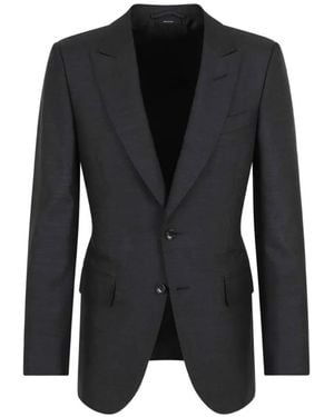 Tom Ford Button Blazer - Black