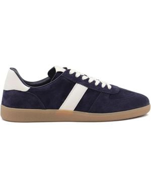 Tom Ford Baskets En Cuir - Bleu