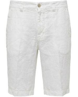 120% Lino Linen Shorts - White