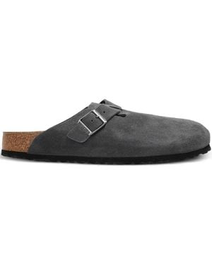 Birkenstock Boston スエード クロッグサンダル - グレー