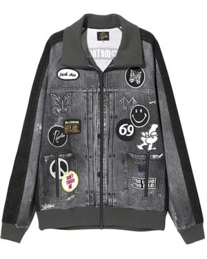 Needles X Midnight Studios Denim Track Jacket - Black