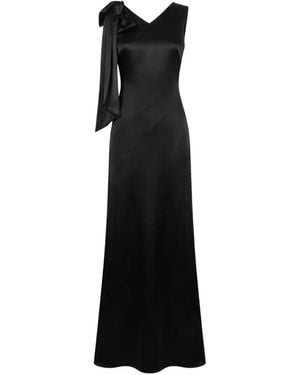 maison margiela ruched moire maxi dress Maison Margiela Woman Maxi dress Black Size 4 Polyester