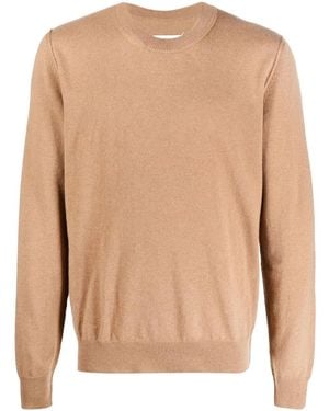 Maison Margiela Crew-Neck Cashmere Jumper - Natural