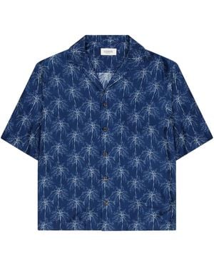 Laneus Boxy Bowling Shirt - Blue