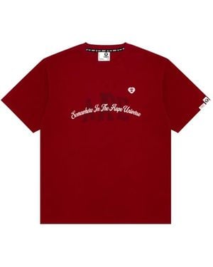 Aape By A Bathing Ape Graphic-Print T-Shirt - Red