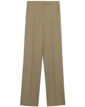 Max Mara Pressed-Crease Tailored Trousers - Green