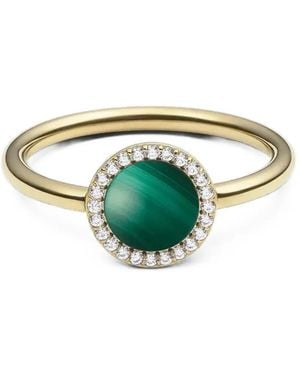 Daniel Wellington Round Malachite Ring - Green
