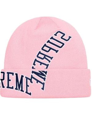 Supreme New Era Multi Arc Beanie Hat - Pink