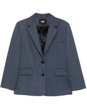 Maje Single-Breasted Blazer - Blue