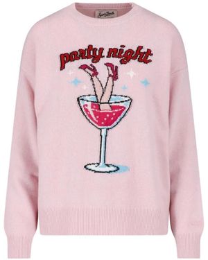 MC2 Saint Barth Intarsia-Knit Sweater - Pink