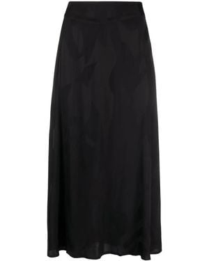 Ba&sh Banessa High-Waisted Midi Skirt - Black