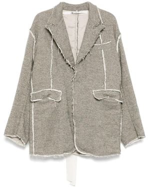 Midorikawa Raw Edge Blazer - Grey
