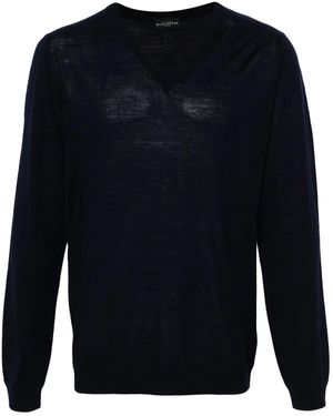 Ballantyne Maglione Con Scollo A V - Blu