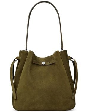 Tory Burch Large Romy Suede Bucket Bag - Green