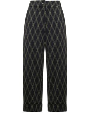 Pierre Louis Mascia Pantaloni A Rombi - Grigio