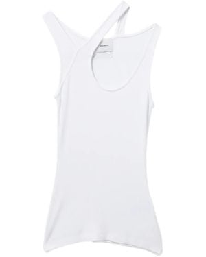 Halfboy Cut-Out Tank Top - White