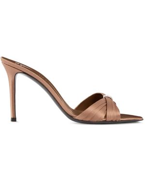 Giuseppe Zanotti Mules Lumière 90 - Brown
