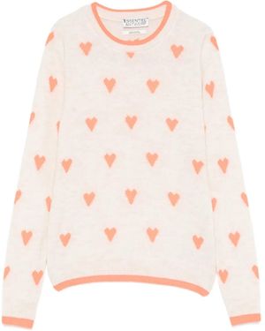 Essentiel Antwerp Isa Heart Jumper - Pink
