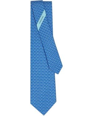 Ferragamo Cravatta Kick - Blu