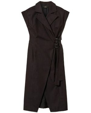Twinset Double-Breasted Dress - Black