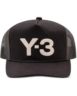 Y-3 Logo-Embroidered Trucker Cap - Black