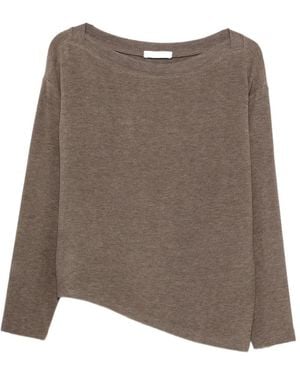 ELEH Pull À Encolure Bateau - Brown