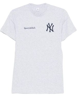 Sporty & Rich New York Yankees T-Shirt - White