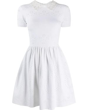 Valentino Garavani Peter Pan Collar Dress - White