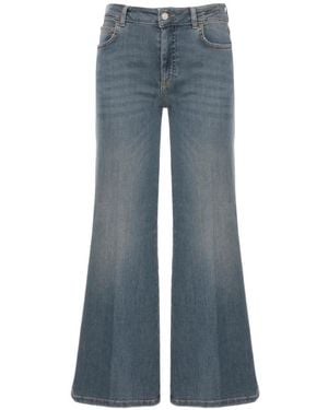 Marella Faded Wide-Leg Jeans - Blue