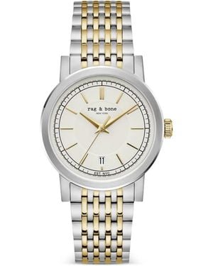 Rag & Bone Reloj Redondo De 40 Mm - Metálico