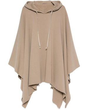Rick Owens Poncho Con Capucha - Neutro