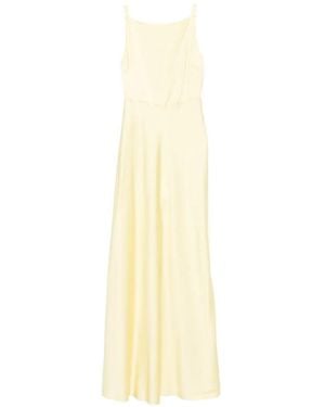 Liu Jo Long Satin Dress - White