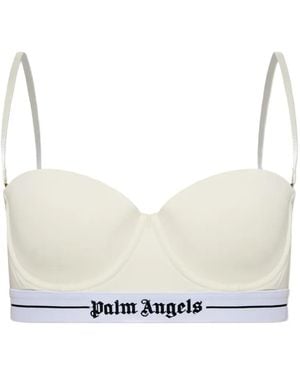 Palm Angels Bh Mit Logo-Bund - Weiß