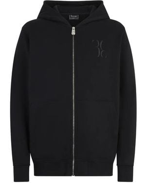 Billionaire Baroque Zip-Up Hoodie - Black