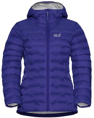 Jack Wolfskin Chaqueta Acolchada Con Capucha - Azul