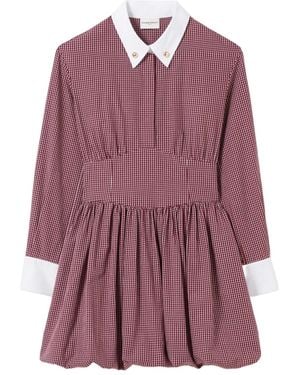 Claudie Pierlot Mini Checked Dress - Purple