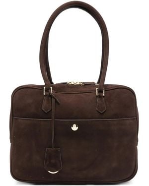 DUNST Suede Tote Bag - Brown