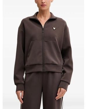 Guess High-Neck Sweatshirt - Brown