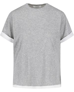 GIMAGUAS Roll-Sleeve T-Shirt - Gray