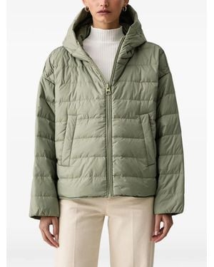 Marc O' Polo Quilted Hooded Jacket - Green