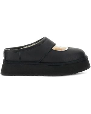 UGG Bea Platform Leather Mules - Black