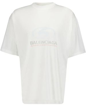 Balenciaga Surfer Logo-Print Cotton T-Shirt - White