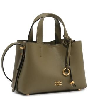 Bimba Y Lola Small Cactus Leather Chihuahua Tote Bag - Metallic
