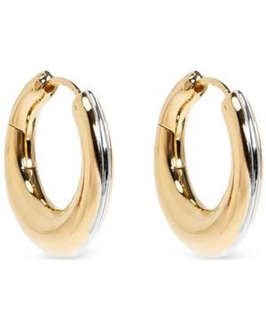 LIE STUDIO Harper Hoop Earrings - Métallisé