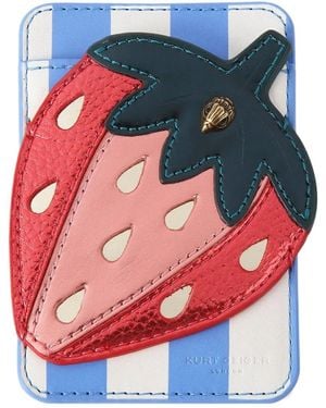 Kurt Geiger Strawberry phone card holder - Azul