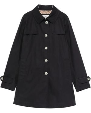 Herno Single-Breasted Coat - Black
