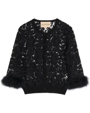Valentino Garavani Button-Fastening Cardigan - Black